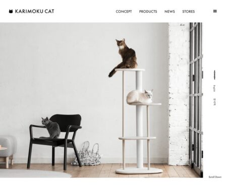 KARIMOKU CAT - カリモクの猫用木製家具