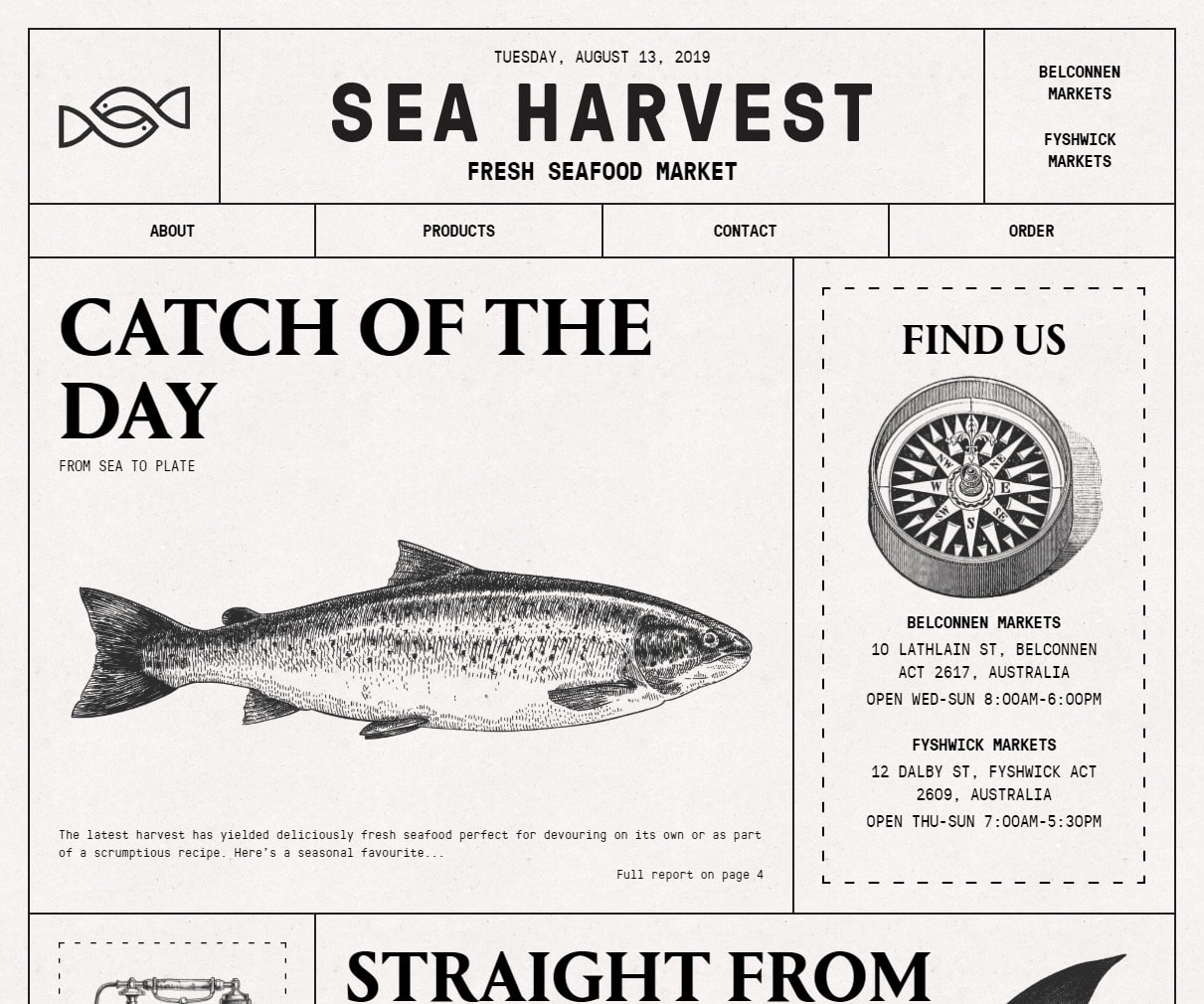 Sea Harvest Fresh Seafood Market Canberra デザインのこと  design gallery