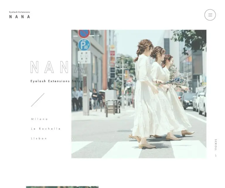 Nana 公式 福岡で口コミで人気のマツエク まつげエクステ ネイル 福岡市中央区天神 デザインのこと Web Design Gallery