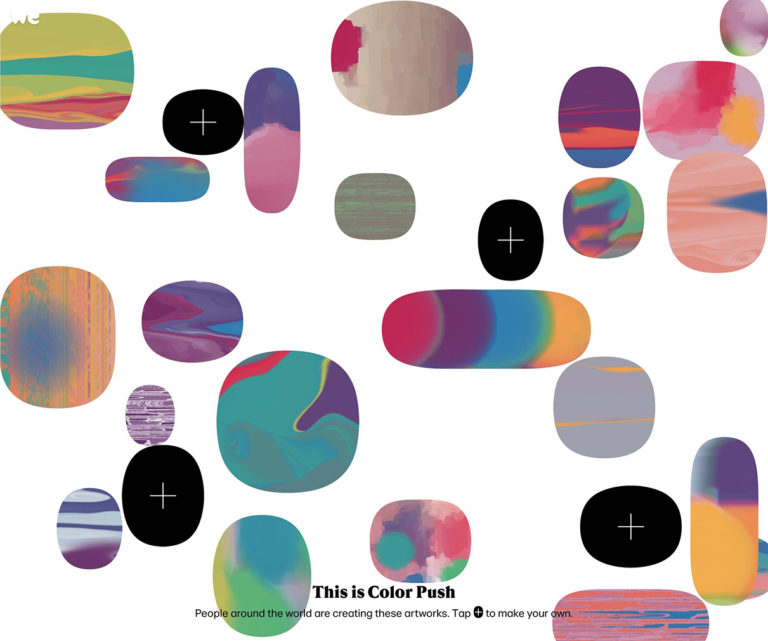 Color Push: A collaborative experiment by WeTransfer and Zach Lieberman