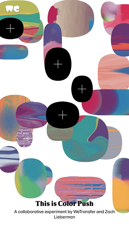 Color Push: A collaborative experiment by WeTransfer and Zach Lieberman