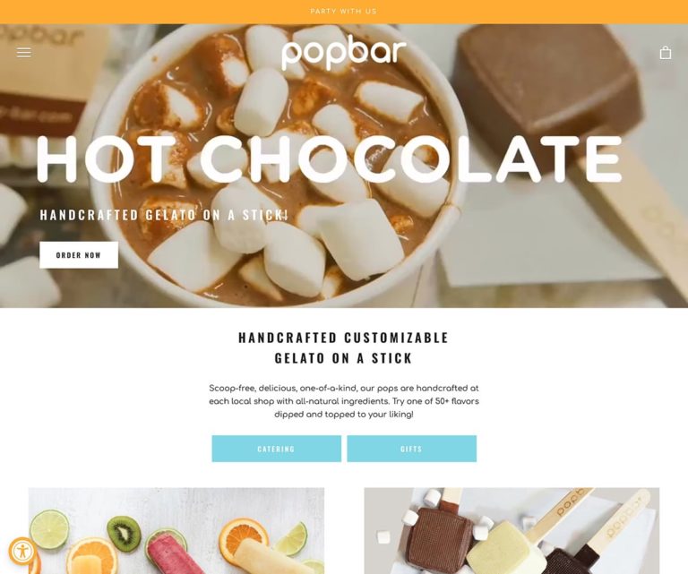 Frozen desserts, chocolate sticks and more treats | pop-bar.com