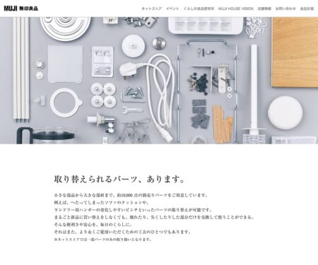 無印良品のパーツ