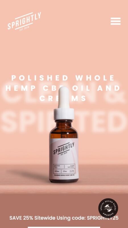 My Sprightly | Whole Hemp CBD Oil and Creams