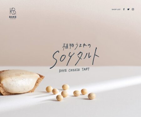 植物うまれのSOYタルト | ベイク チーズタルト | BAKE CHEESE TART