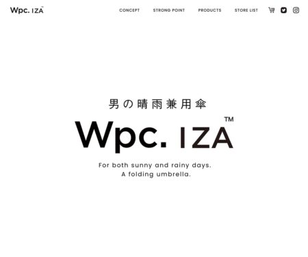 男性のための晴雨兼用傘｜Wpc. IZA [イーザ]公式