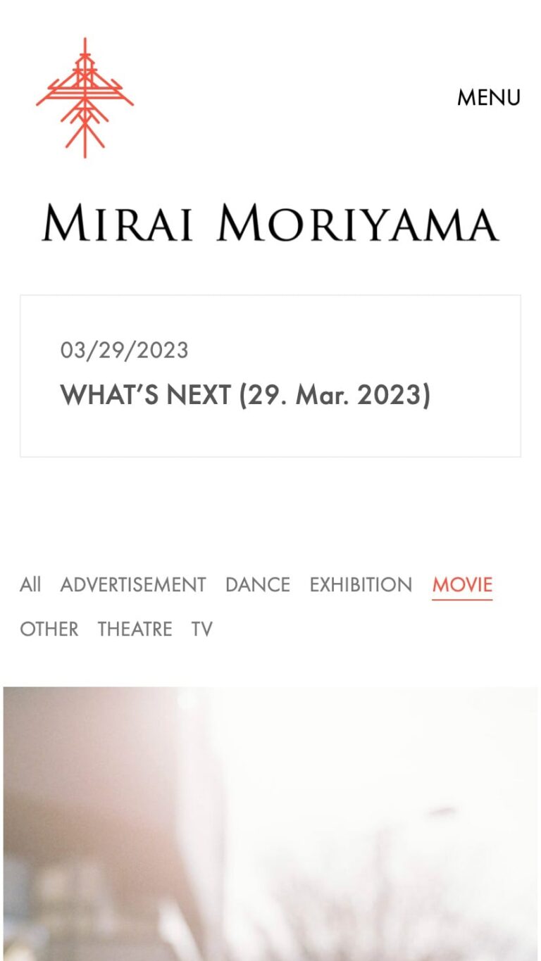 Mirai Moriyama Official Web Site | 森山未來 公式サイト