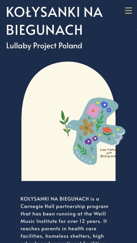 KOŁYSANKI NA BIEGUNACH - Lullaby Project Poland