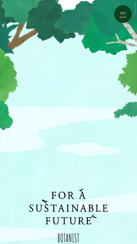 BOTANISTのサステナビリティ｜FOR A SUSTAINABLE FUTURE